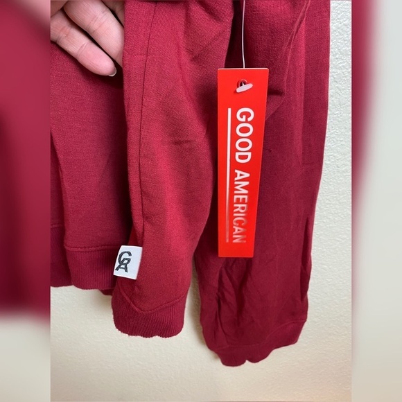 Good American Plunge Back Sweatshirt Size 6 NWT - Picture 4 of 13
